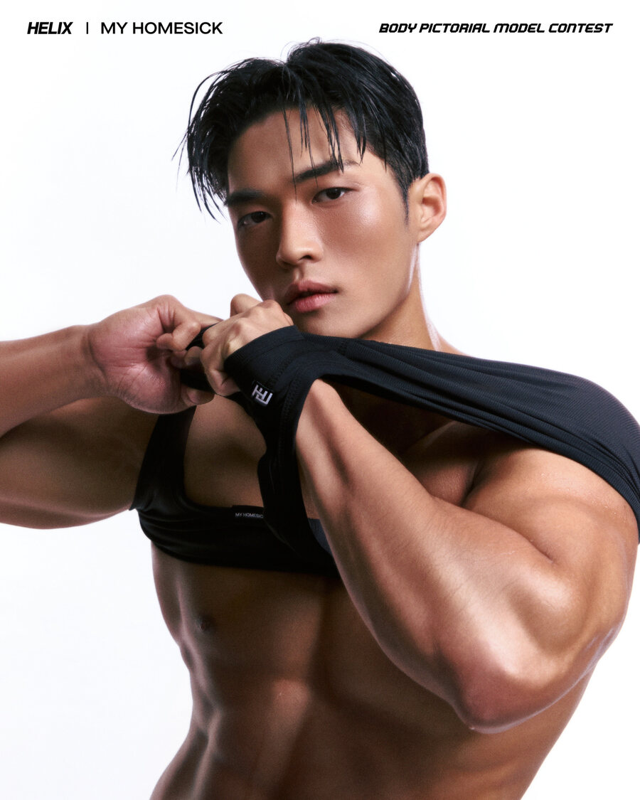 바디 프로필 컨테스트 남성 모델 그루밍·메이크업 작업물
